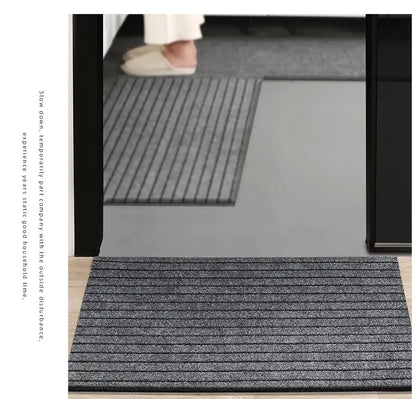 Large sized striped rubber bottom corridor carpet carp