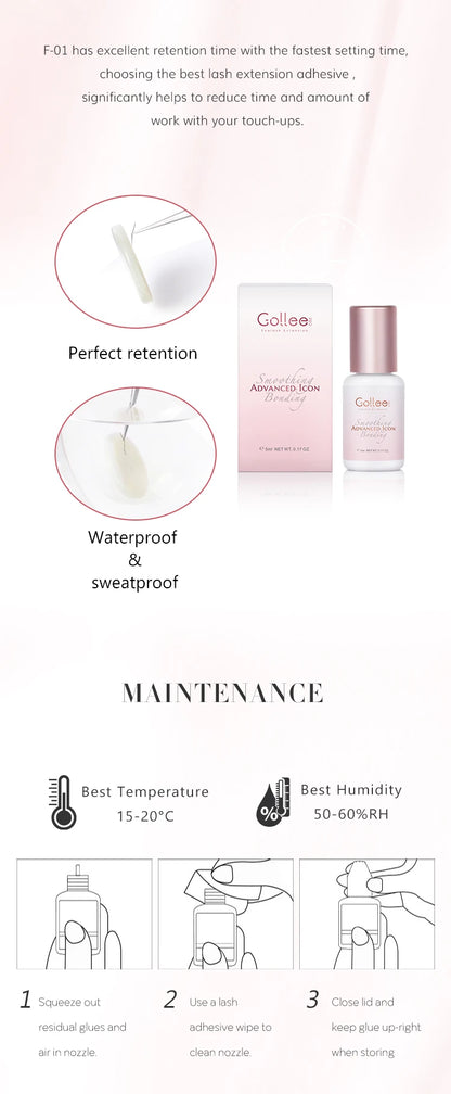 0.5-1s Drying Glue for Eyelash Extensions Hypoallergenic