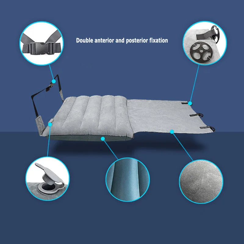 Adjustable Footrest Hammock with Inflatable Pillow Seat