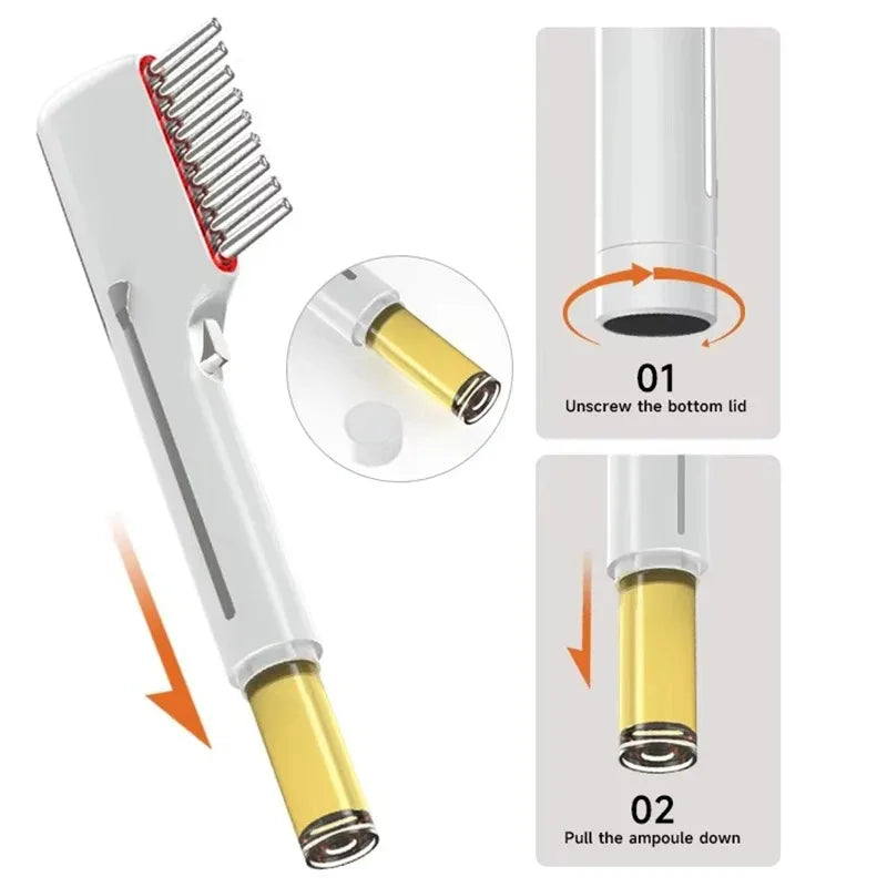 Electric Massage Comb LED Red Light Therapy Hair Growth