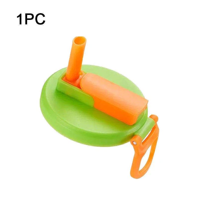 Portable Soda Can Lid Silicone Straw Soda Can Lid Reusable