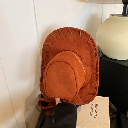 Cartoon Cowboy Hat Backpack Cute Fashion Creative Backpack