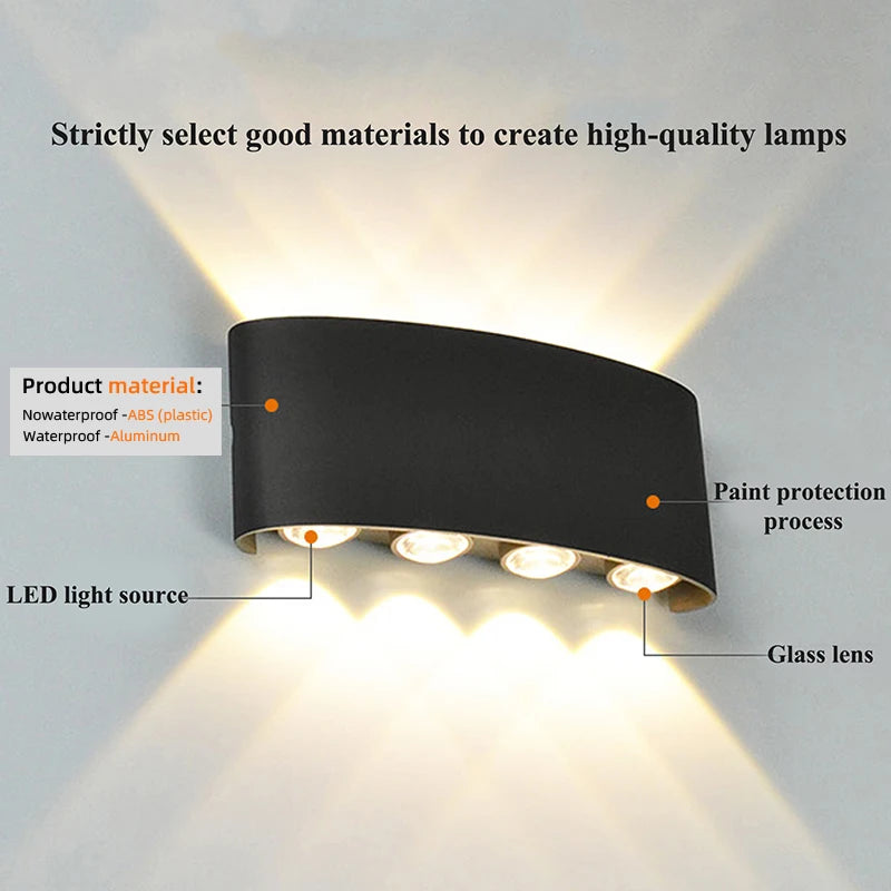 LED Wall Sconces Modern Indoor Outdoor Lamp Decor
