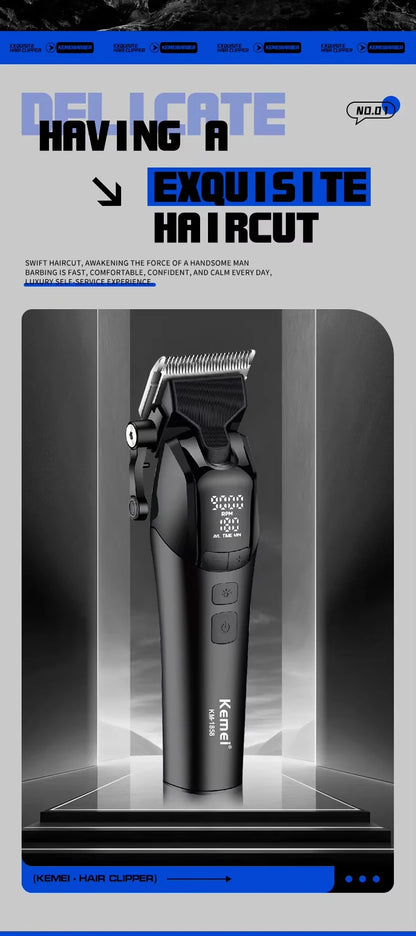 Kemei KM-1858 10W Barber Professional Electric Hair Clipper
