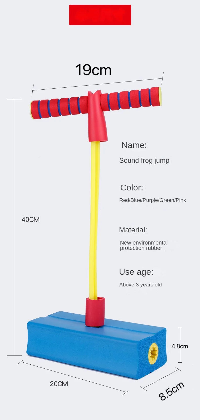 Gifts for 3+Old Boys Girls Foam Pogo Jumper for Kids