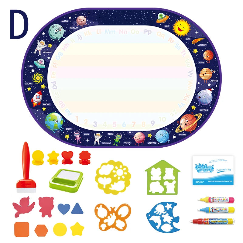 Magic Water Drawing Mat Coloring Doodle Painting Board