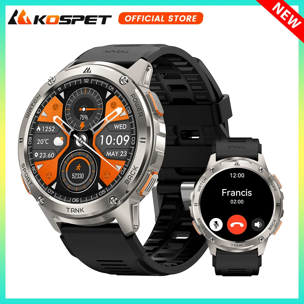 Original KOSPET TANK T3 Smart Watch For Men Military