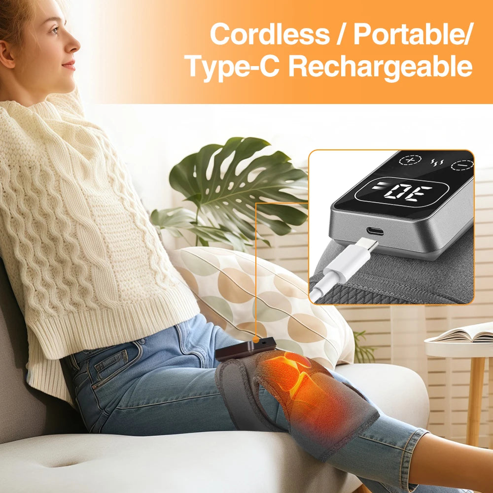 3 in 1 Cordless Thermal Knee Pad Knee Shoulder Massager