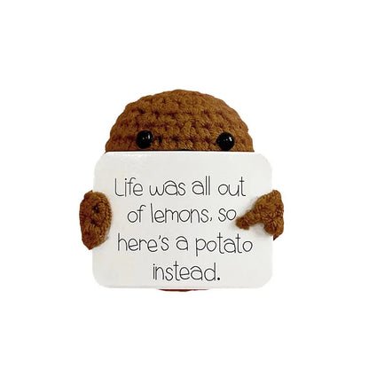 Positive Energy Potato Doll Home Decoration Mini Plush Knitting Wool