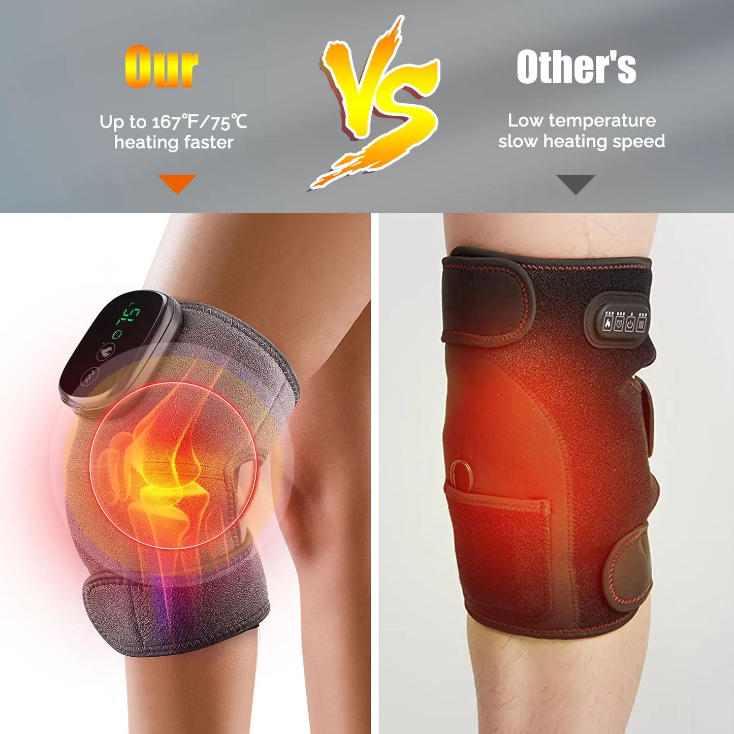 Electric Heating Knee Massager Joint Knee Leg Pad