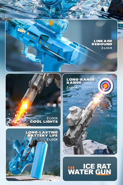 Simulated Firing and Recoil Electric Water Gun Toys Children