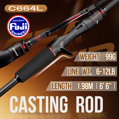 Seasir Salminus XF M/MH Spining & Casting Fishing Rod