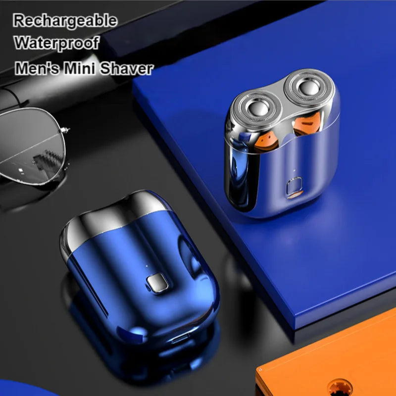 Portable Rotary Dual Ring Electric Shaver Men Shaver