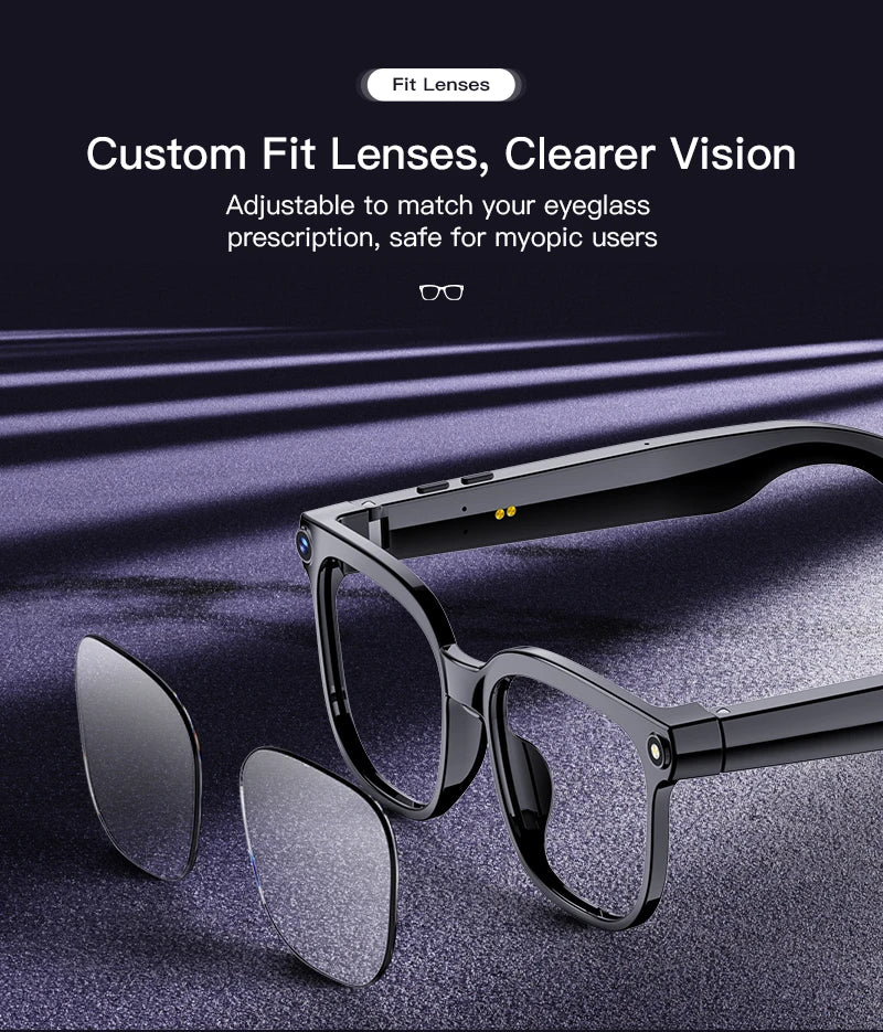 New Smart AI Glasses 1080P HD Video Record Camera ChatGPT