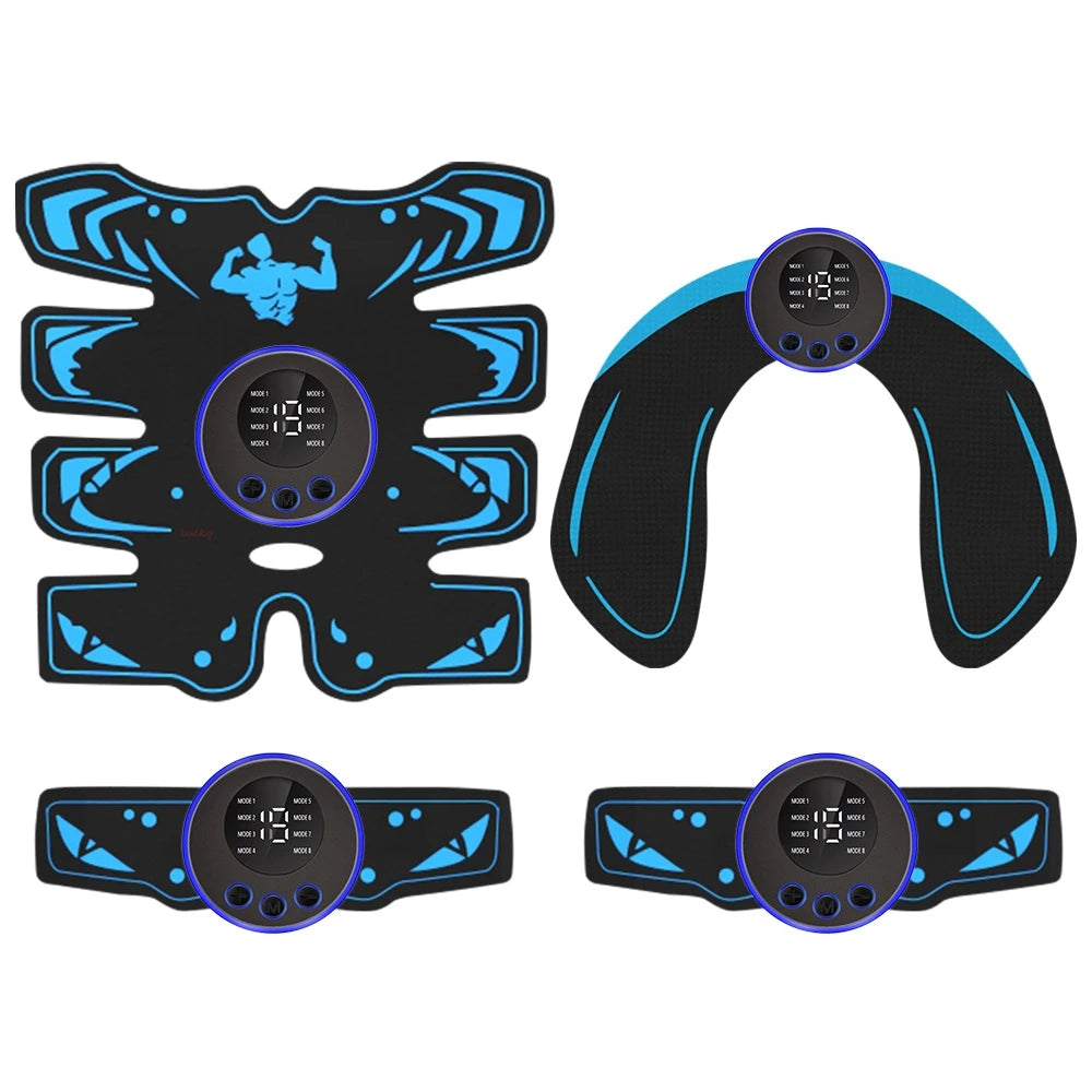 Wireless EMS Ab Trainer - Smart Muscle Stimulator for Home Fitness