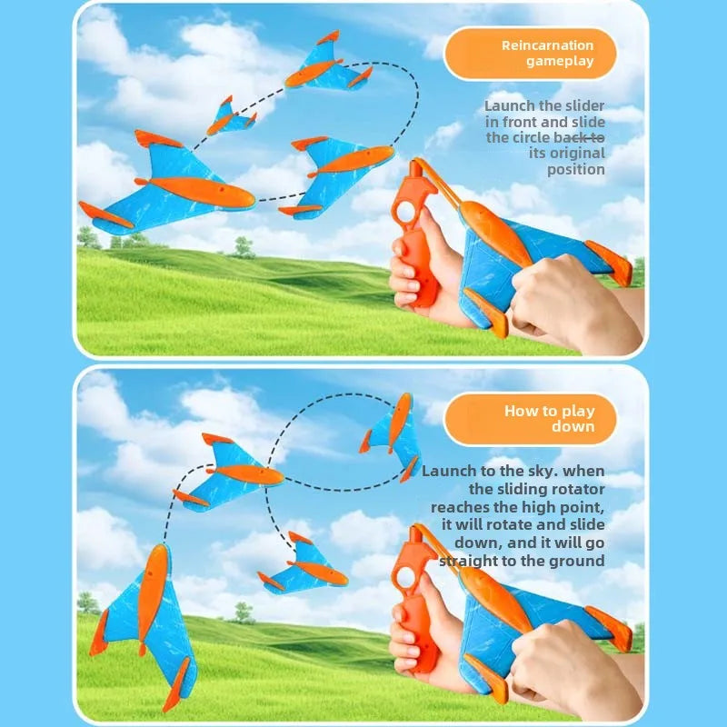 Children's Catapult Foam Aircraft Toys Safety EVA Boomerang