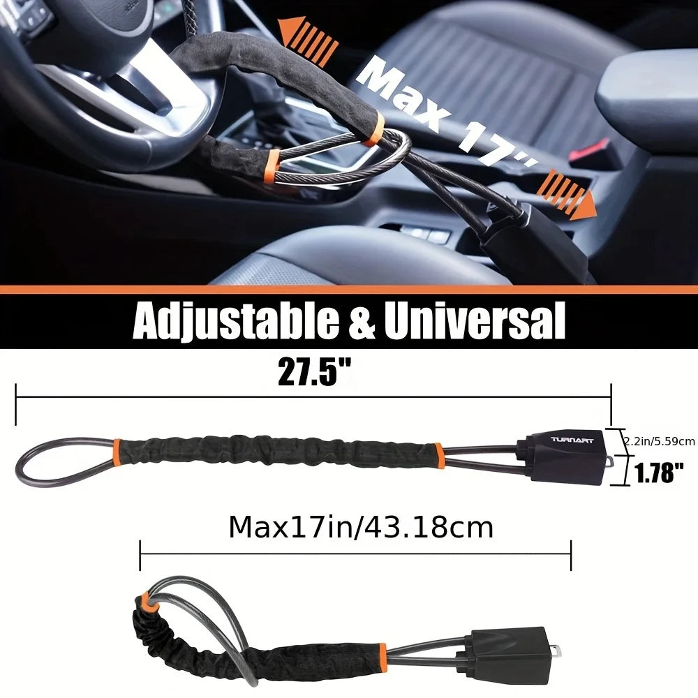 Car Steering Wheel Lock Reinforced Cable Lock