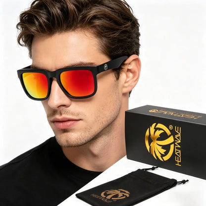 Outdoor Cycling and Driving Polarized Sunglasses Heatwave