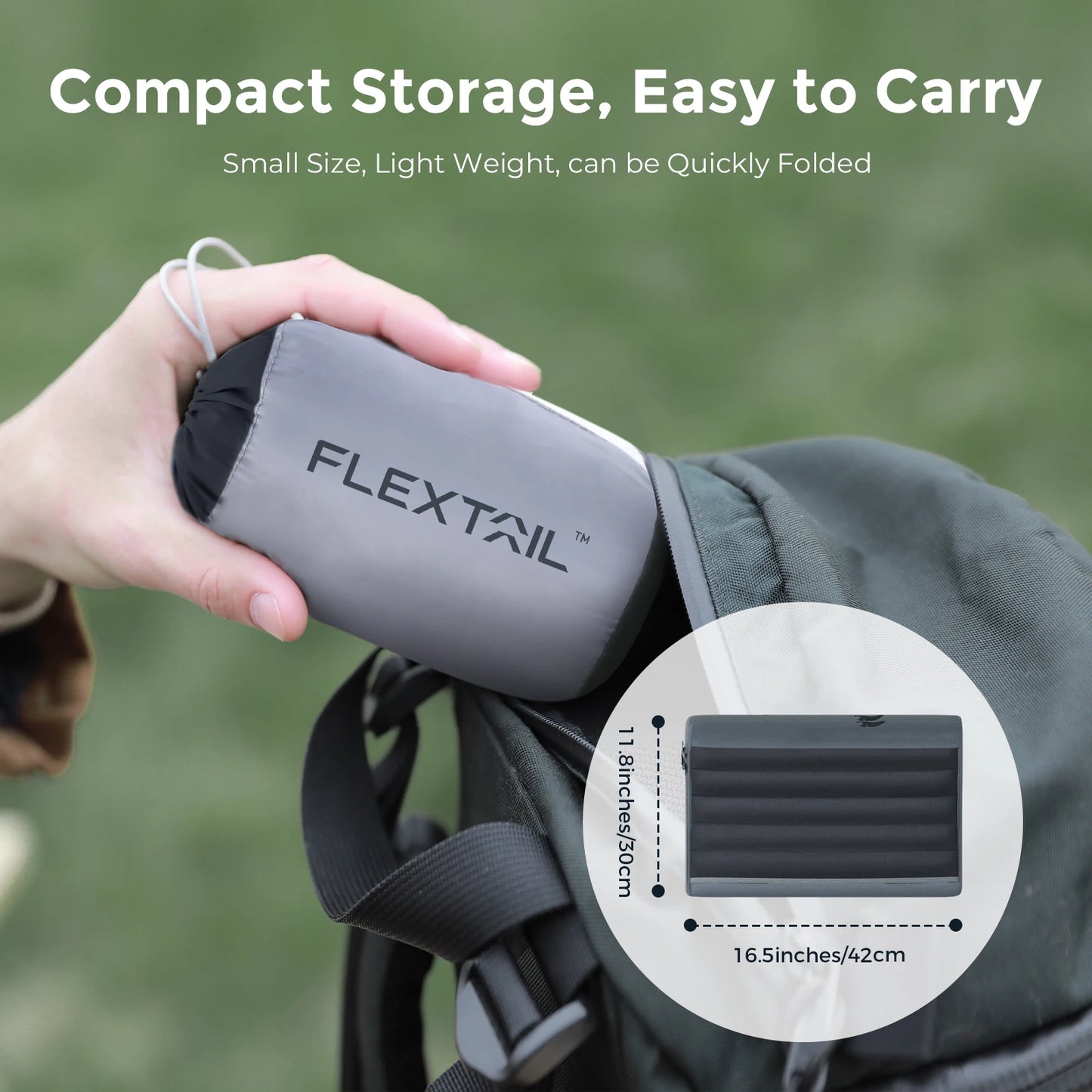 Inflatable Camping Pillow, Ergonomic Pillow