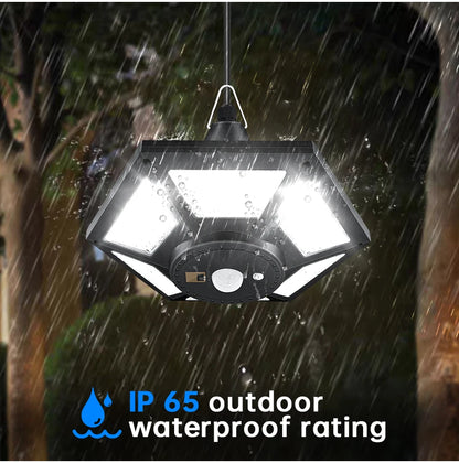 Solar Pendant Lights Outdoor Indoor with Remote Solar Shed Light