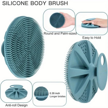 Soft Silicone Body Scrubber Shampoo Cleansing Brushes