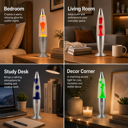 Lava Lamp 25W LED Volcano Night Light Multicolor Changing