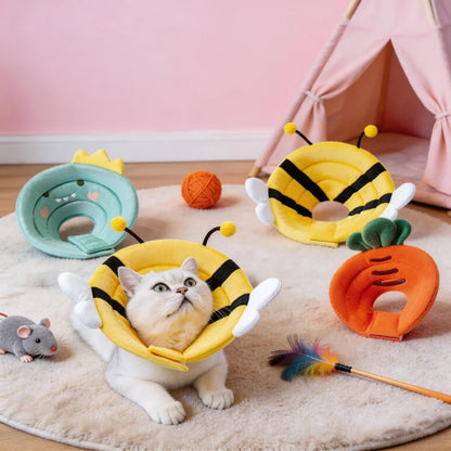 Soft Elizabeth Recovery Collar for Cats Dogs - Anti-Lick Bite Protection Cone