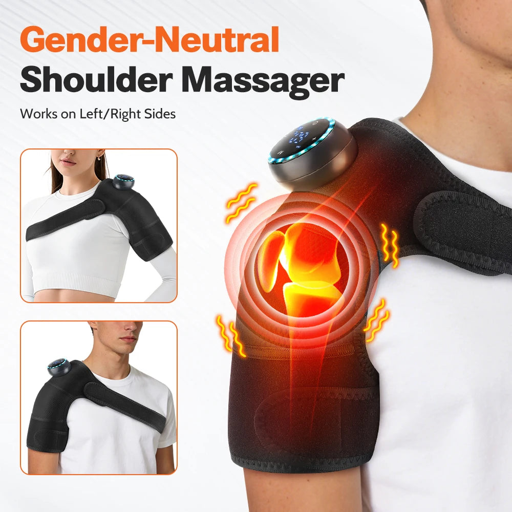 Electric Shoulder Massager Heating Pad Vibration Massage