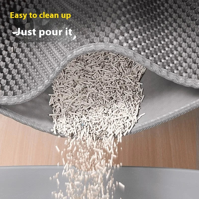 Extra Large Cat Litter Mat Heavy Duty Waterproof 2 Layer