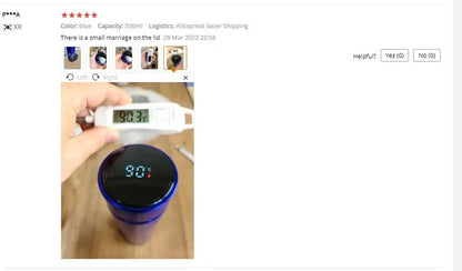 Smart Digital Water Bottle Keeps Cold And Heat Thermal