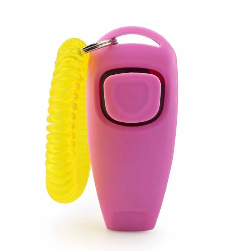 2 In 1 Pet Clicker Dog Training Whistle Answer Card