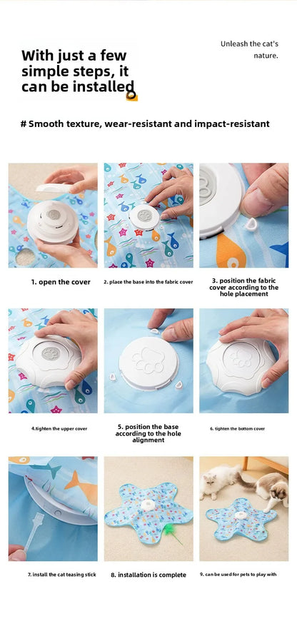 Electric cat turntable pet toy self-stimulating