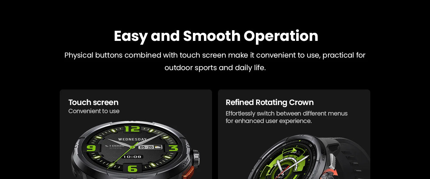 HAYLOU Solar Ultra GPS Smartwatch 1.6” AMOLED Display