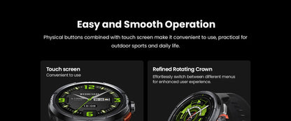 HAYLOU Solar Ultra GPS Smartwatch 1.6” AMOLED Display