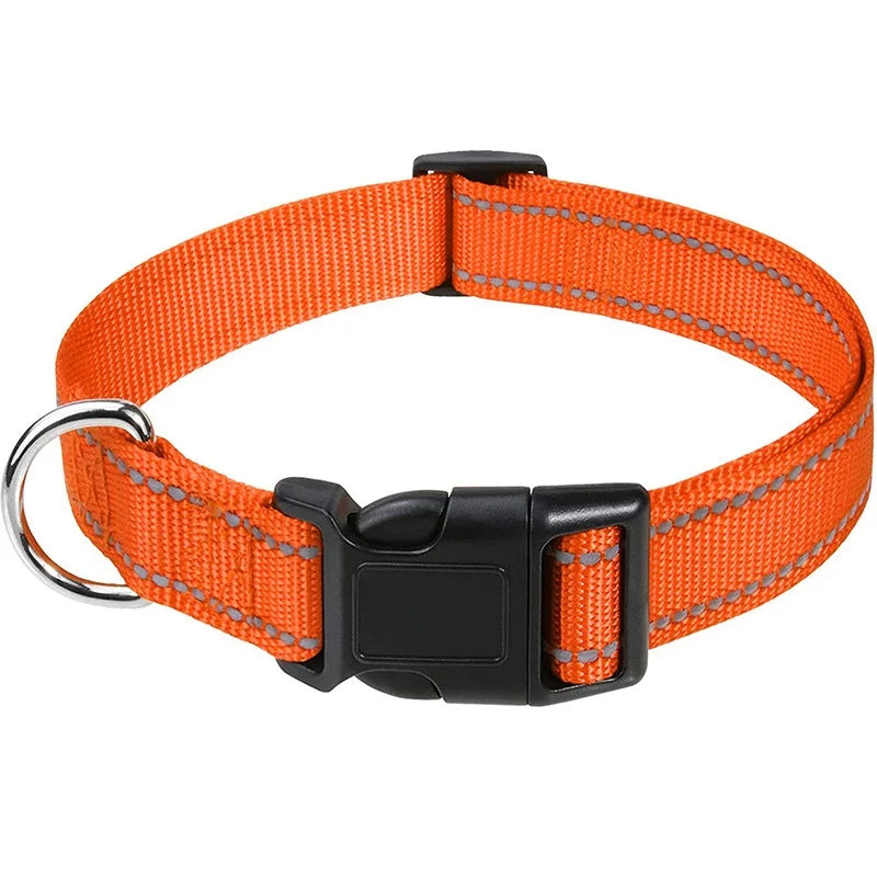 Pet Dog Collar Nylon Reflective Neck Collar
