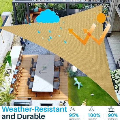 Waterproof Sun Shelter Triangle Sunshade Protection Outdoor