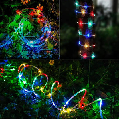 300LED Solar Rope Strip Light Outdoor Waterproof Fairy Light