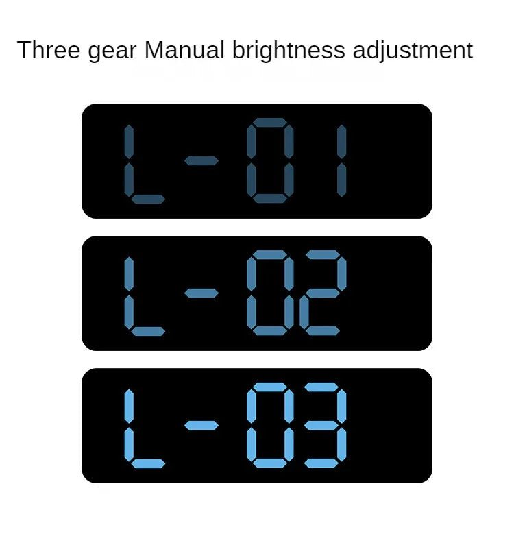 Large Digital Wall Clock Temperature and Humidity