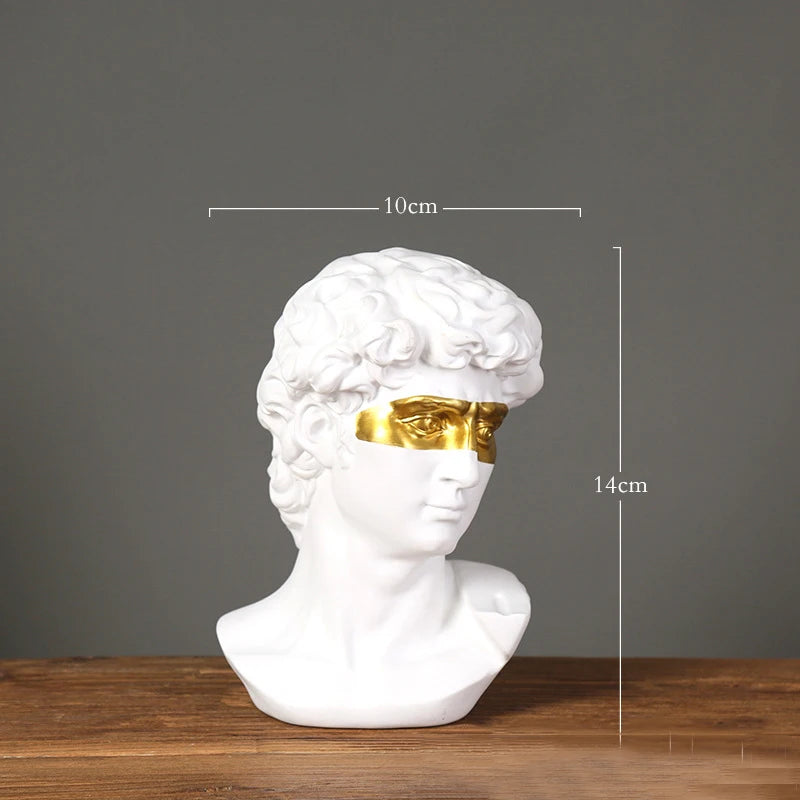 Home Decoration David Head Resin Statues Statues
