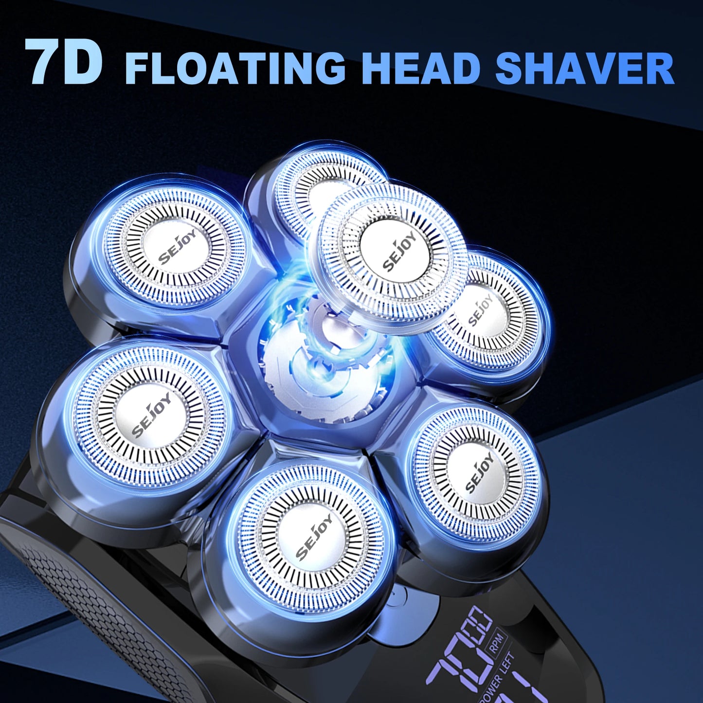 6-in-1 7D Head Shavers for Bald Men Electric Razor