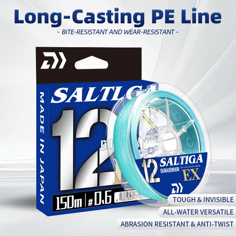 New X12 Strands Fishing Line Braided PE Fishing Strong Line