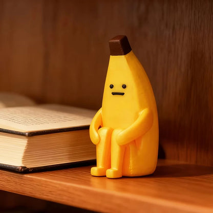 Anxious Banana 3D Printed Figurines Decor for Home Office