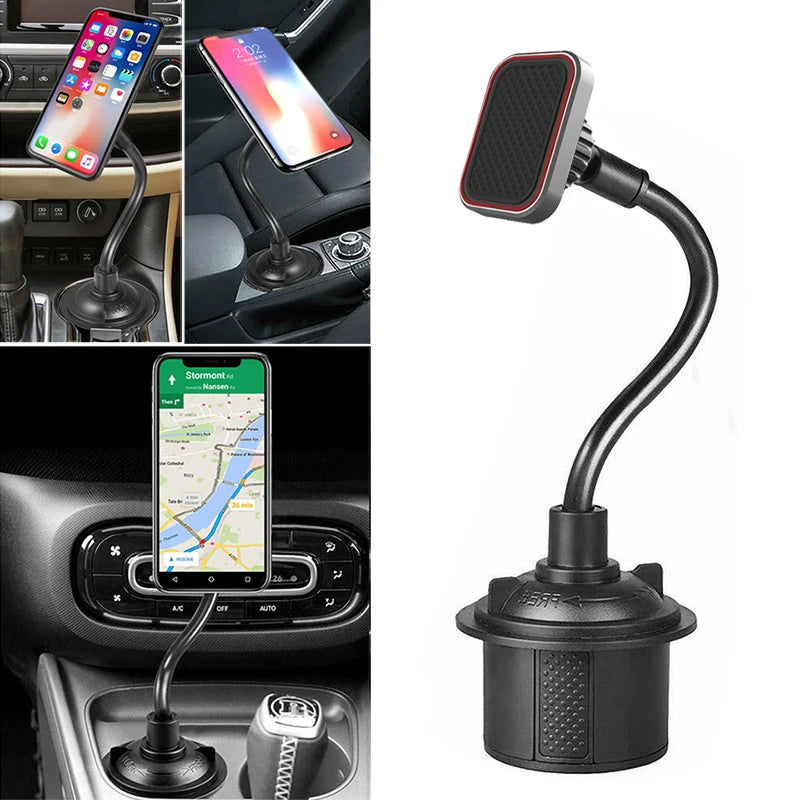 Magnetic Cup Holder Phone Mount Flexible Magnets Mount