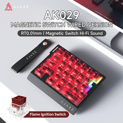 Wired One-Handed Gaming Keyboard HE Magnetic Switch