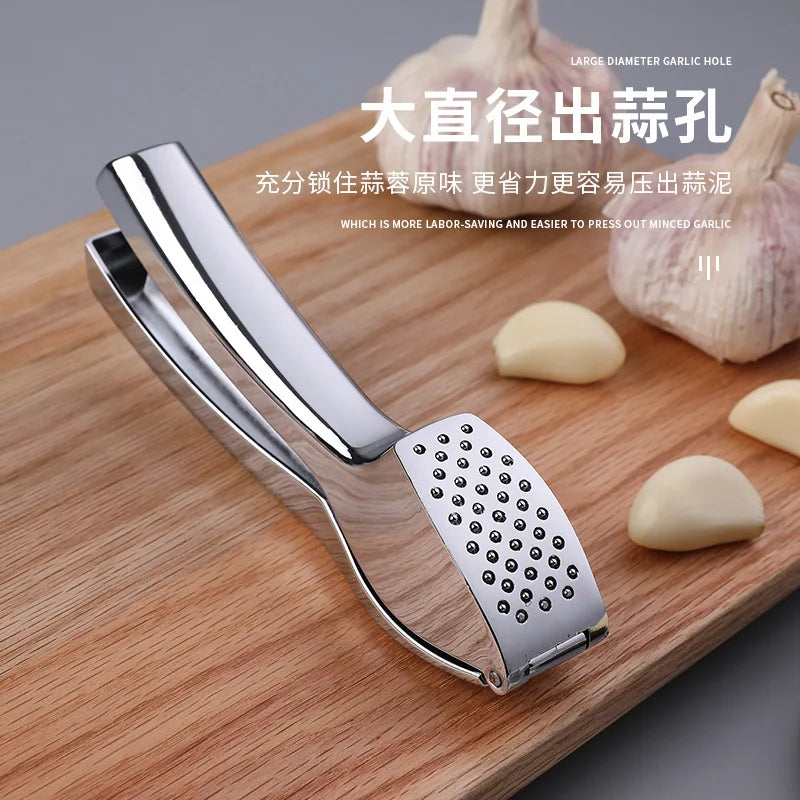 New stainless steel kitchen garlic puree