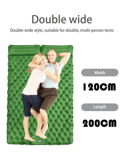 Outdoor Camping Double Inflatable Mattress Extra Wide