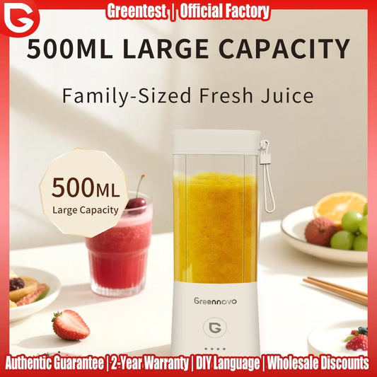 Portable 500ML Electric Juicer Multifunctional Fruits Smoothie
