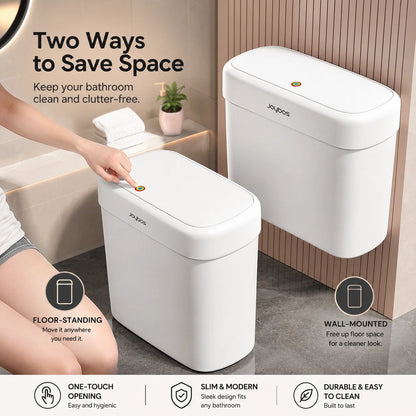Wall Mounted Trash Can with Press-Top Lid