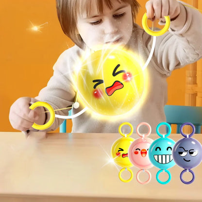 Rotating Flash Flying Ball Toy Rotating Cable Toy LED Light