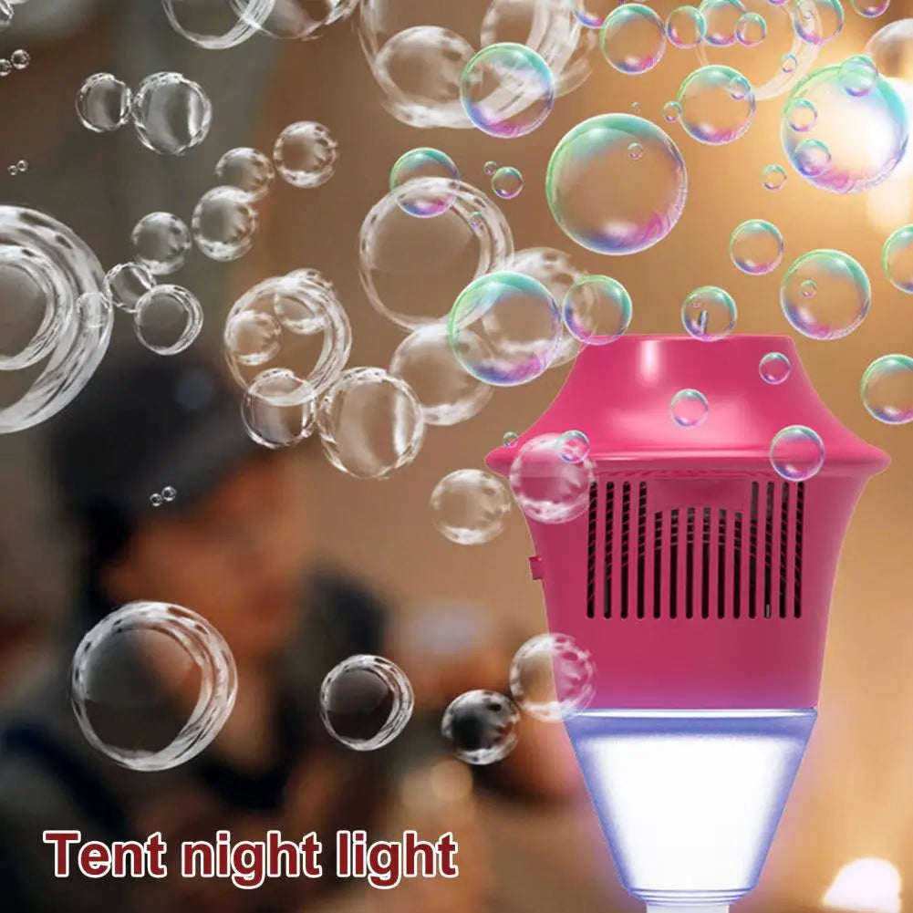 Bubble Machine Stand Automatic Bubble Maker with Night Light